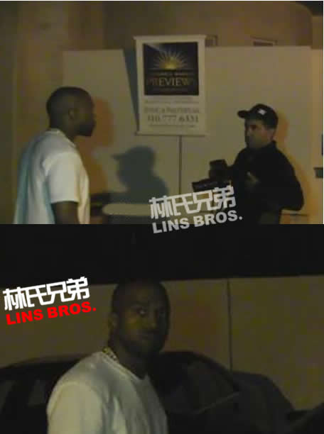 又来了! Kanye West 凌晨4点钟在家后院碰到狗仔..场面非常紧张 (视频)