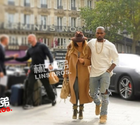 嘻哈时尚先锋Kanye West和爱人卡戴珊出席巴黎时装周2014 Givench秀 (10张照片)