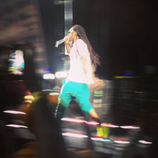 Lil Wayne和好兄弟T.I.在加利福尼亚州举行America’s Most Wanted演唱会 (12张照片)