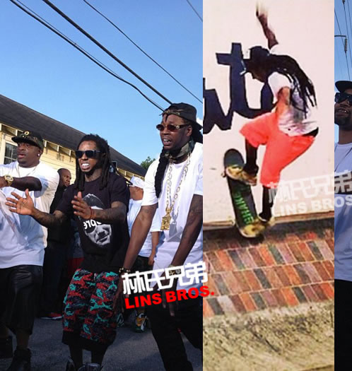 Lil Wayne理发了! Weezy把他标志性的长发剪去一半拍摄MV (11张照片)