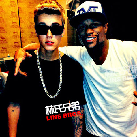 世界拳王 x 流行巨星 x 嘻哈巨星 .. Lil Wayne，Justin Bieber，梅威瑟在一起 (照片)