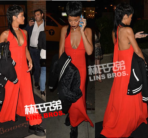 好姐妹Rihanna, Nicki Minaj在华裔设计师Alexander Wang纽约时装秀Party (9张照片)