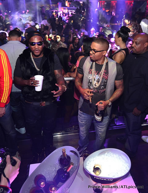 Nas开Party..好兄弟Drake, Jeezy & Ludacris参加..亚特兰大PRIVE夜店 (12张照片)