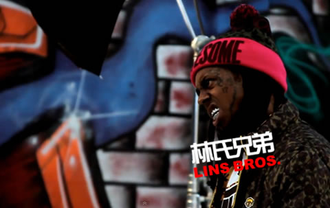 Lil Wayne最近为他的滑板服装品牌TRUKFIT拍摄照片..位于他的豪宅 (视频)