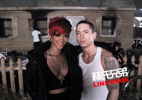 Eminem, Rihanna被报道在底特律拍摄新视频..肯定与Monster Tour联合演唱会有关 (照片)