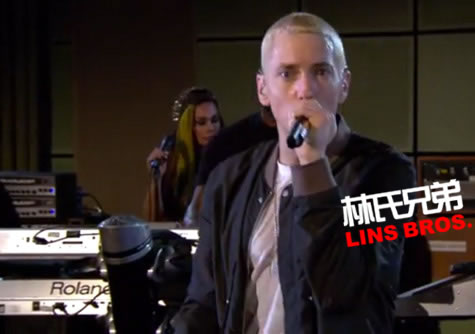 Eminem在BBC Radio 1表演新专辑歌曲Survival (视频)