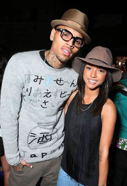 Chris Brown和女朋友Karrueche Tran & Keri Hilson出席朋友的EP发布Party (7张照片)