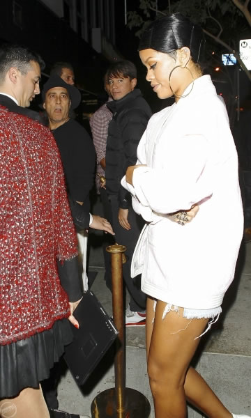 观看完曾经的绯闻男友Drake演唱会后..Rihanna和好朋友去夜店Party (10张照片)