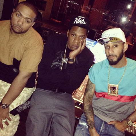 超级制作人Timbaland在录音室里制作与老板Jay Z合作新歌Bounce (视频)