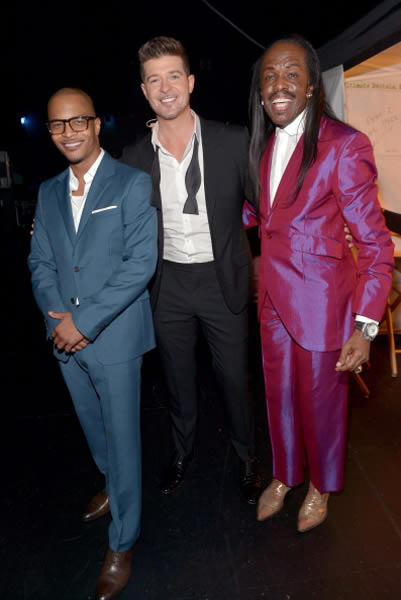 T.I., Robin Thicke, Miguel, Macklemore等在Grammy格莱美提名音乐会 (8张照片)