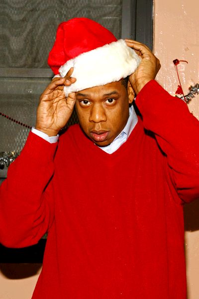 说唱明星们：Eminem, Jay Z, Kanye West, T.I., Snoop等圣诞老人装扮 (12张照片)
