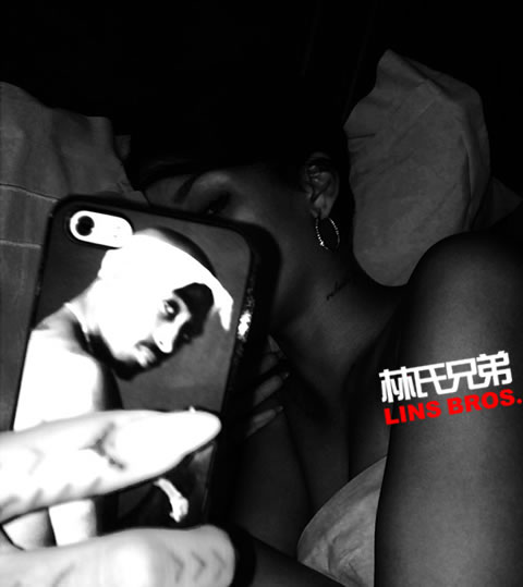 Rihanna重新换上嘻哈偶像已故巨星2Pac手机壳..Thug Life! (照片)