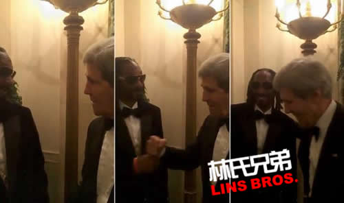 嘻哈再次达到新高度! Snoop Dogg在美国白宫Party遇见国务卿约翰·克里 (视频)
