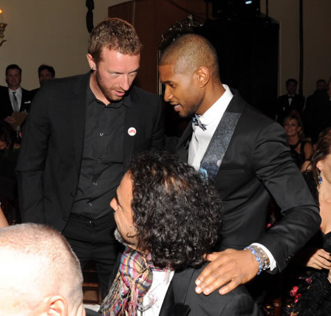 嘻哈第一富豪Diddy和性感女友Cassie出席金球奖..Usher, U2也到场 (7张照片)
