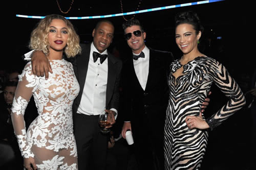 2014年56届格莱美颁奖典礼Grammy Awards瞬间：Jay Z, Beyonce, Bruno Mars..(照片)