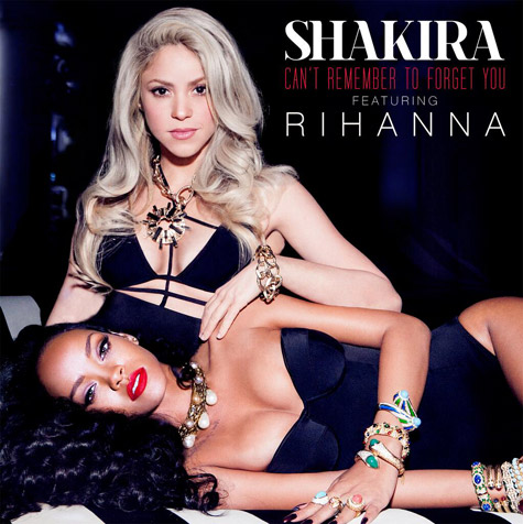 Shakira夏奇拉和Rihanna合作歌曲Can’t Remember to Forget You官方MV花絮 (2张照片)