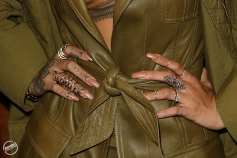 里面几乎没穿! 性感的Rihanna出席巴黎时装周抢注意力 (9张照片)