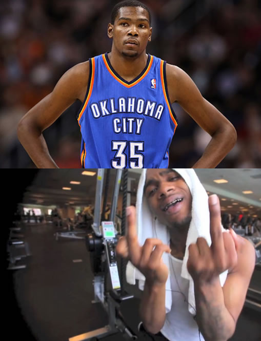 没完没了! NBA超级巨星凯文·杜兰特的敌人Lil B发布歌曲Fuck Kevin Durant (视频)