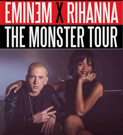 需求旺盛! Eminem和Rihanna的联合演唱会The Monster Tour多开3场到6场