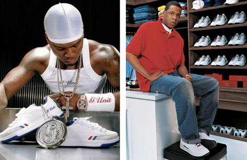 用数字讲话!! 同样是Reebok签名球鞋..50 Cent说：他的签名球鞋销量远远超过Jay Z的 (视频)