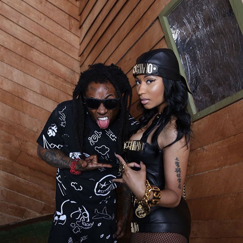 Lil Wayne强势联合他的艺人Nicki Minaj, Tyga一起拍摄单曲Senile官方MV (7张照片)