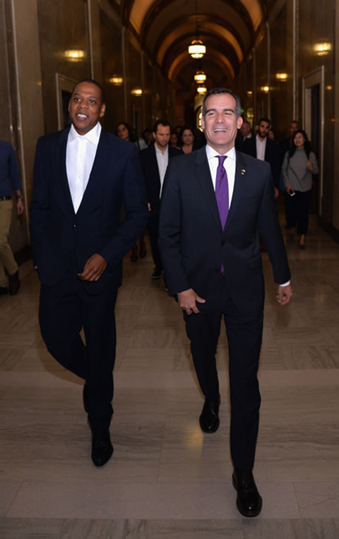 牛X!! Jay Z和洛杉矶市长联合宣布将在洛杉矶举办Made In America音乐节 (照片+视频)