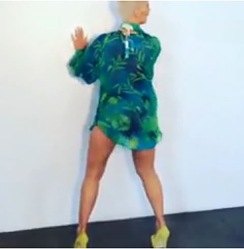 不要忘了Wiz Khalifa老婆Amber Rose的身材..她展示一段热舞..专业 (视频) 