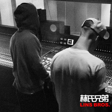 Lil Wayne和Justin Bieber贾斯汀·比伯一起通宵在录音室里录歌 (4张照片)