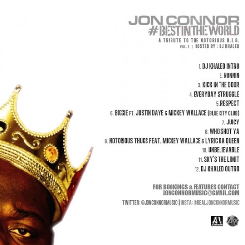 Eminem同事Jon Connor新Mixtape: A Tribute To The Notorious B.I.G. Vol. 1 (音乐)
