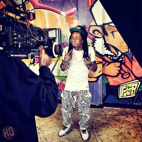 Lil Wayne客串Rocko单曲Good的官方MV拍摄 (照片)