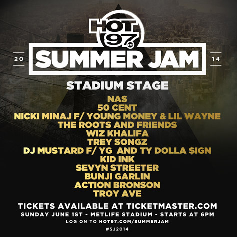Big Show! Lil Wayne, Nicki Minaj, Nas, 50 Cent等将在Hot 97 Summer Jam演出 (图片)