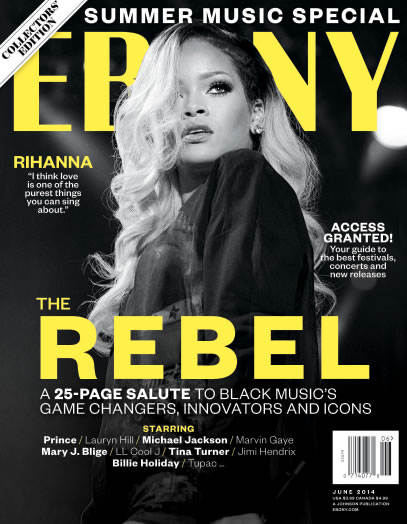 四个“天才”: Jay Z, Beyonce, Kanye West, Rihanna登上EBONY杂志封面上 (照片)