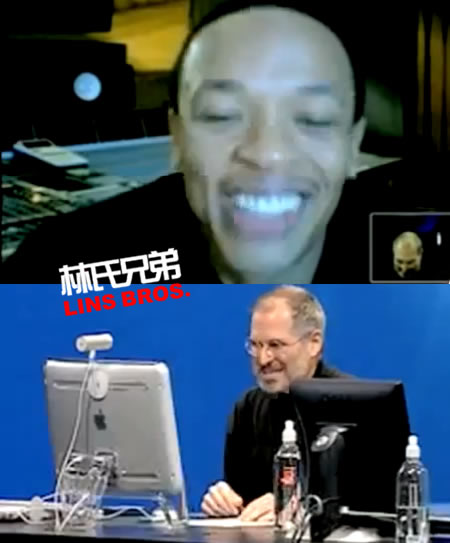 经典回顾: 伟大的乔布斯在苹果发布会现场与Dr. Dre视频连线..乔布斯提到Eminem名字 (视频)
