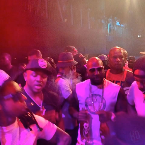 Lil Wayne和Young Jeezy & 2 Chainz出席梅威瑟拳击赛胜利庆功Party (照片)