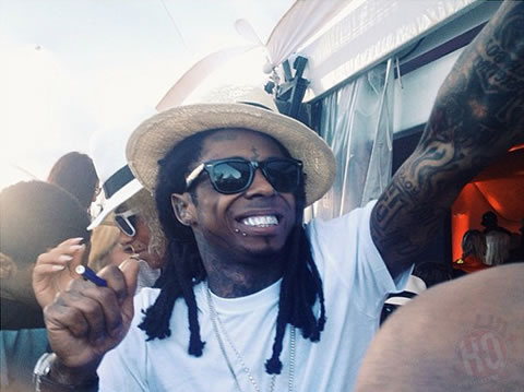 Lil Wayne在法国戛纳Nikki Beach享受海边的夏日清凉 (9张照片)