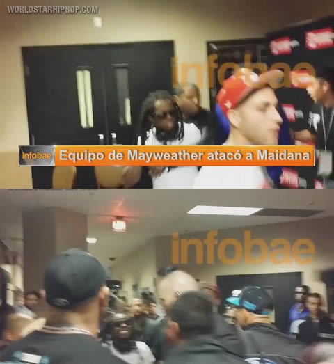 不爽就干架! 男人Lil Wayne试图与兄弟/拳王梅威瑟对手Maidana干架 (视频)
