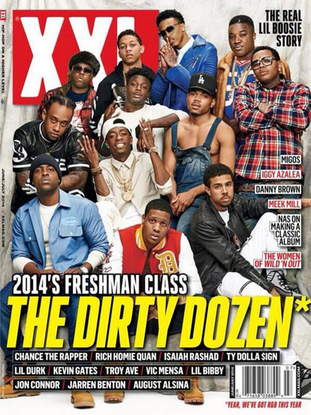 XXL揭露一年一度的新人榜单..2014 Freshman Class封面放出 (照片)