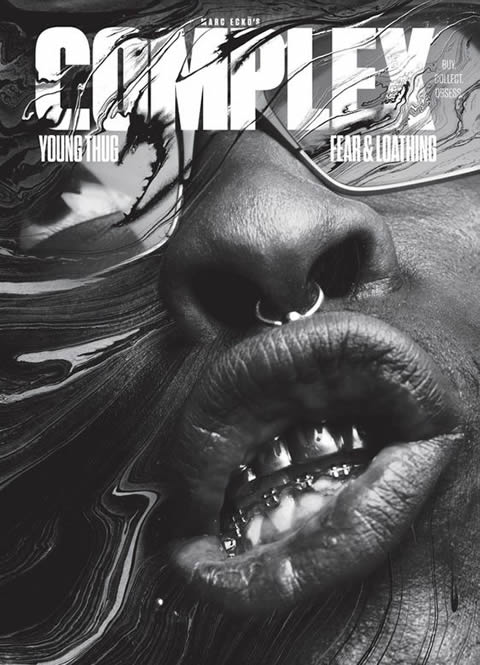 超级崇拜Lil Wayne的说唱歌手Young Thug登上Complex杂志封面 (照片)