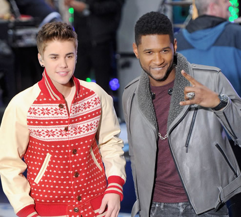 Justin Bieber和黑人兄弟关系真是铁..导师Usher也忍不住跳出来替他挡子弹