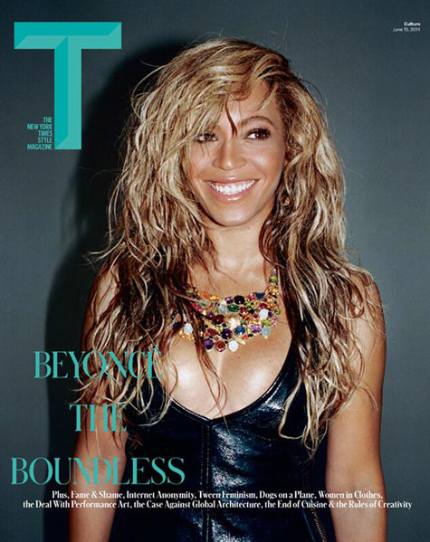 Beyoncé登上T Magazine杂志封面 .. 女王的风韵 (3张照片)