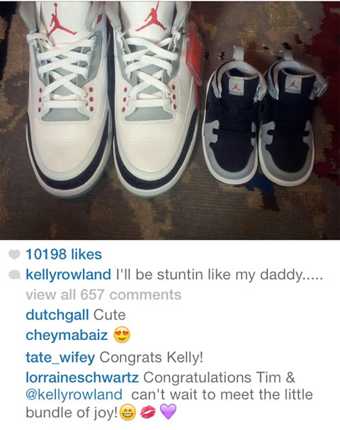 Kelly Rowland宣布怀孕?...通过IG分享照片中有一双小小只鞋子 (照片)