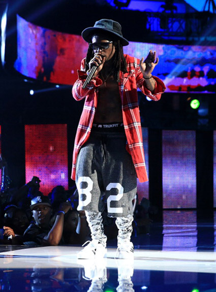 Lil Wayne在2014 BET Awards颁奖典礼演出Believe Me (视频/照片)