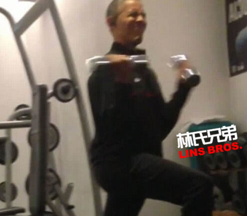 美国总统奥巴马如何保持身材? 这是秘诀..他在波兰酒店锻炼被秘密偷拍 (视频)