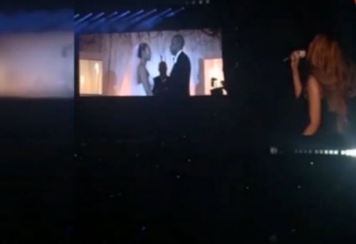 Beyoncé & Jay Z在On The Run演唱会放出当年结婚珍贵画面 (3部视频)