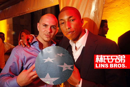 牛! Pharrell和Pitbull即将进入好莱坞星光大道..名字将永远刻在充满荣誉的大道