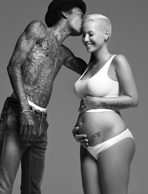 Wiz Khalifa和老婆Amber Rose结婚一周年..9张经典照片回顾 