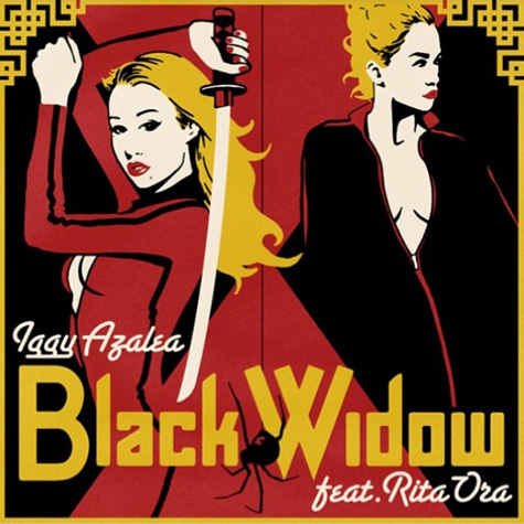 杀气腾腾! Iggy Azalea与好姐妹Rita Ora单曲Black Widow封面