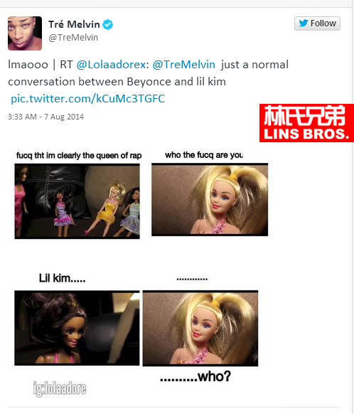 再来一轮轰炸! Twitter不让Lil Kim活..她再次攻击Nicki Minaj后又被冷嘲热讽 (照片/截图)