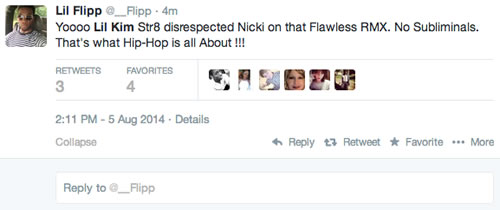 可怕的社交媒体! Nicki Minaj粉丝在推特上要把Lil Kim撕碎..因为Kim攻击Nicki (16张截图)