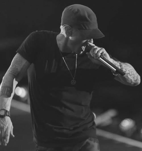 Eminem在官方网站上放出高质量清晰照片..与Rihanna的联合演唱会 (7张)